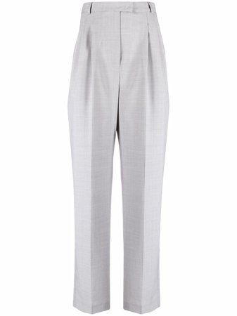 12 STOREEZ high-waisted wool-blend trousers - FARFETCH