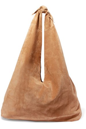 The Row | Bindle suede shoulder bag | NET-A-PORTER.COM