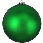 Northlight Matte Xmas Green UV Resistant Shatterproof Christmas Ball Ornament-31754928 - The Home Depot