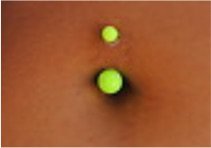 neon green belly ring