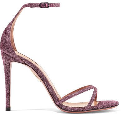Purist Glittered Canvas Sandals - Pink