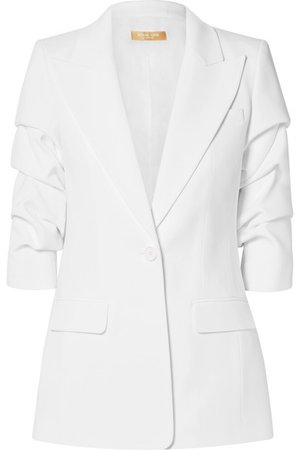 Michael Kors Collection | Ruched crepe blazer | NET-A-PORTER.COM