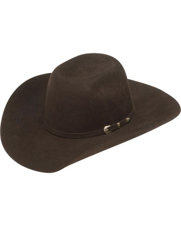 Ariat Boys' Chocolate Colored Wool Felt Cowboy Hat | Boot Barn