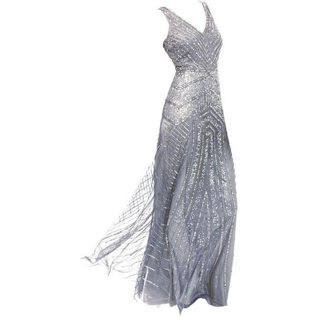 Silver Couture Gown