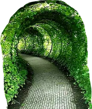 garden hole tunnel gardenpath sticker by @whitewidow911