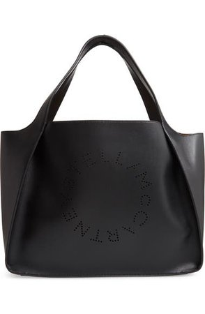 Stella McCartney Perforated Logo Faux Leather Tote | Nordstrom