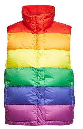 rainbow puffer jacket