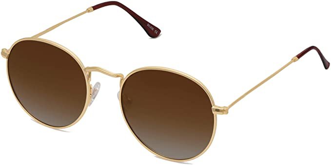 Amazon.com: SOJOS Small Round Polarized Sunglasses for Women Men Classic Vintage Retro Shades UV400 SJ1014, Gradient Brown : Clothing, Shoes & Jewelry