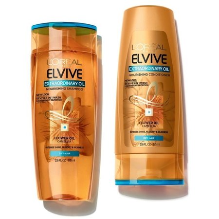 L'Oreal Paris Elvive Extraordinary Oil, With Flower Oil Camelia, 12.6 Ounce Shampoo and 12.6... - SoapSplash - Buy Discounted Brand Name Household, Health and Beauty Products