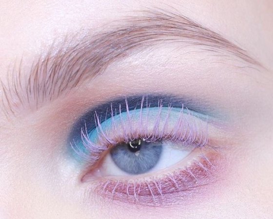 Blue and Purple Makeup Look