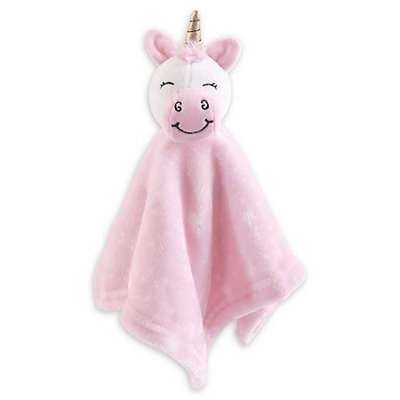 Hudson Baby® Unicorn Plush Velboa Security Blanket in Pink | buybuy BABY