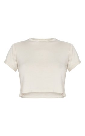 beige crop t shirt - Google Search