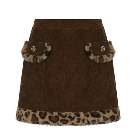 brown skirt