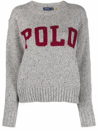 Polo Ralph Lauren intarsia-knit Logo Jumper - Farfetch