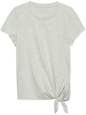 SUPIMA® Cotton Tie-Hem T-Shirt