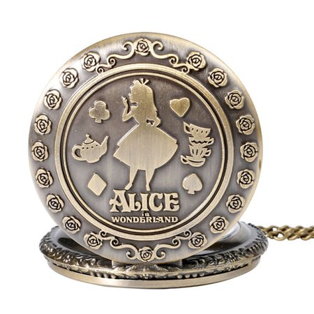 New Arrival Retro Theme Bronze Quartz Pocket Watches Vintage Fob Watches Christmas Birthday Gift|fob watch|alice in wonderland watchwatch alice in wonderland - AliExpress