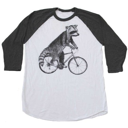[ raccoon on a bicycle ] | t-shirt + more options – Dark Cycle Clothing