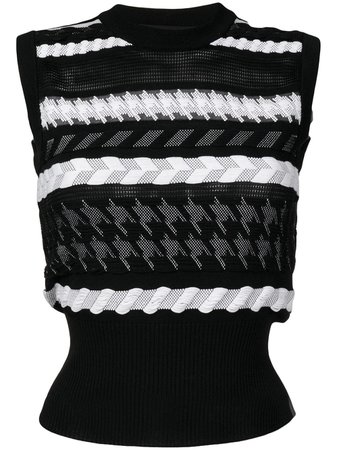 Versace knitted sleeveless top