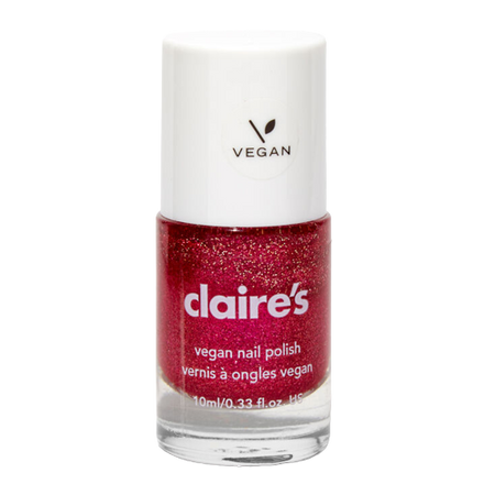 Claire's Vegan Glitter Nail Polish - Lovely Date
