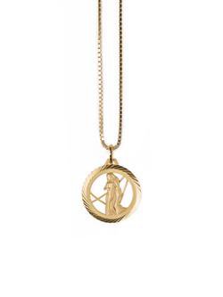 Virgo Zodiac Pendant | 18k Gold & Sterling Silver | Mercii