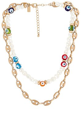 8 Other Reasons Talisman Layered Necklace in Multi | REVOLVE