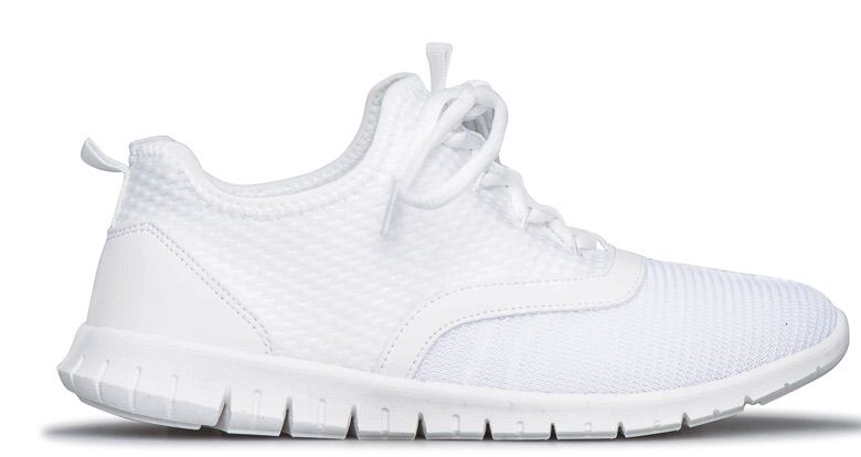 white activewear sneakers