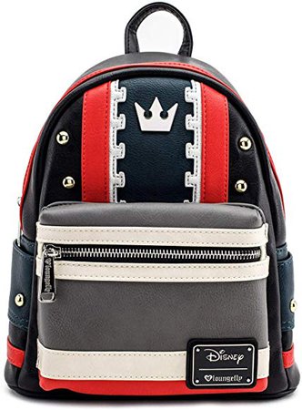 Amazon.com: Loungefly Kingdom Hearts Faux Leather Mini Backpack Standard: Clothing