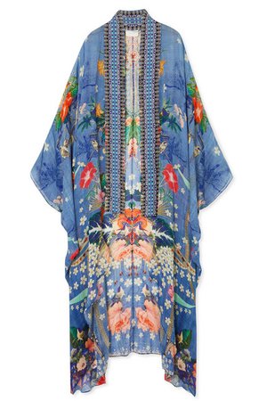 Camilla | Embellished printed silk crepe de chine kaftan | NET-A-PORTER.COM