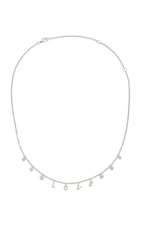 18K White Gold Diamond Necklace by Shay
