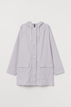 Hooded Rain Jacket - Light purple - Ladies | H&M US
