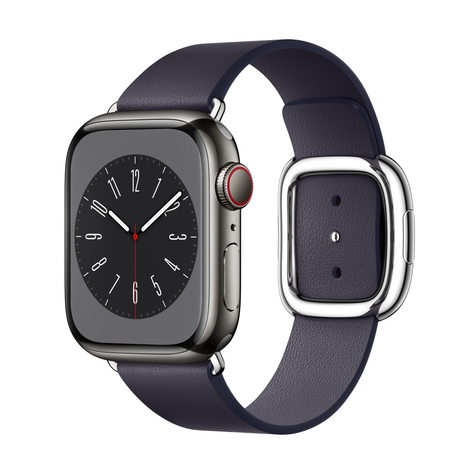 APPLE WATCH SERIES 8 41mm Graphite Stainless Steel Case with Ink Modern Buckle