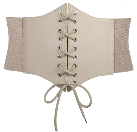 rebbie_irl’s corset belt in off white