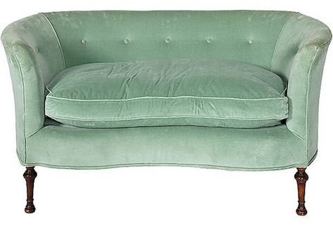 mint green sofa couch vintage png filler mood