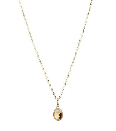 Gemstone 14Kt Gold Necklace With Topaz - Loren Stewart | mytheresa.com