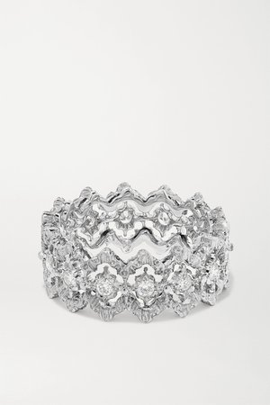 White gold Rombi Eternelle 18-karat white gold diamond ring | Buccellati | NET-A-PORTER