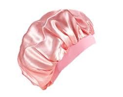 pink silky bonnet