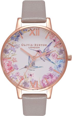 Painterly Prints Leather Strap Watch, 34mm
