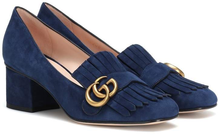 Marmont suede loafer pumps
