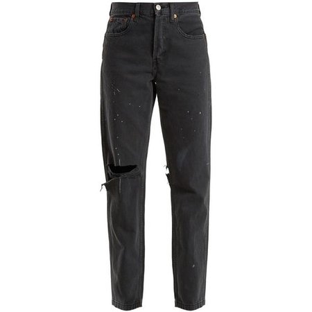 Re/Done Originals Grunge high-rise straight-leg distressed jeans