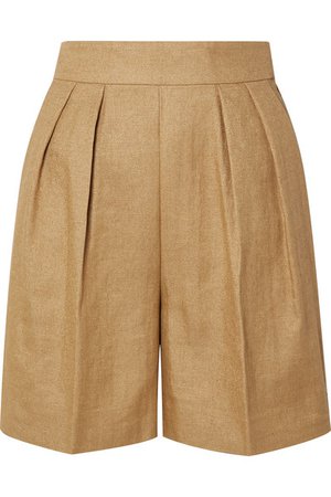 Theory | Pleated woven shorts | NET-A-PORTER.COM