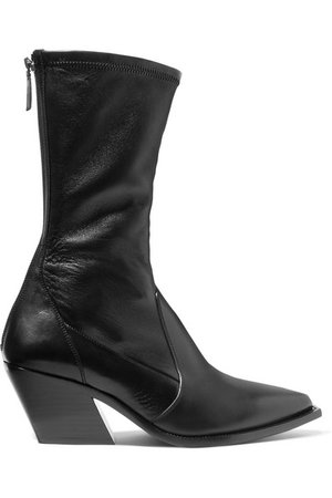 Givenchy | Leather sock boots | NET-A-PORTER.COM