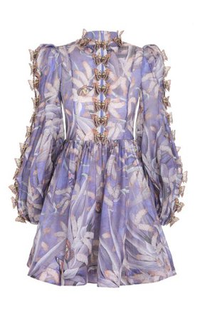 Botanica Linen-Silk Butterfly Mini Dress By Zimmermann | Moda Operandi