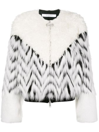 Givenchy Faux Fur Patchwork Bomber - Farfetch