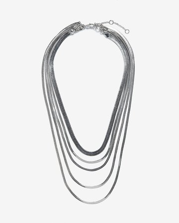 5 Row Layered Chain Necklace
