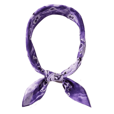 purple tie-dye bandana