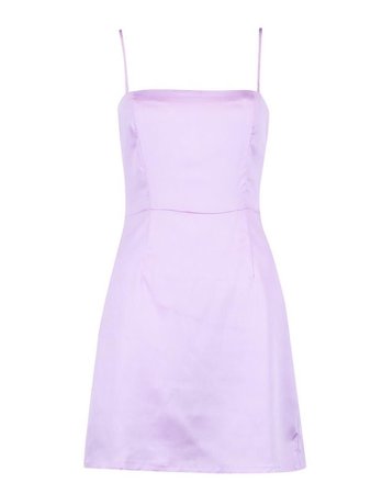simple satin purple dress