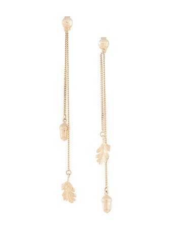 Karen Walker Acorn & Leaf Pendulum Earrings | Farfetch.com