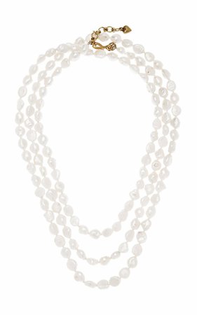 Icon Long Pearl Necklace By Brinker & Eliza | Moda Operandi