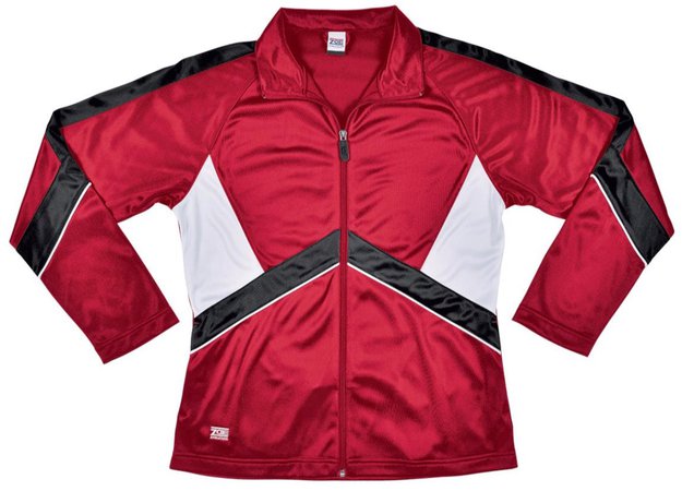 red and black cheer jacket