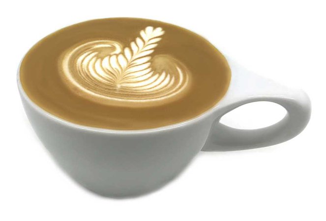 Latte art training course. Learn how to make patterns on top of coffees. Learn latte art.
